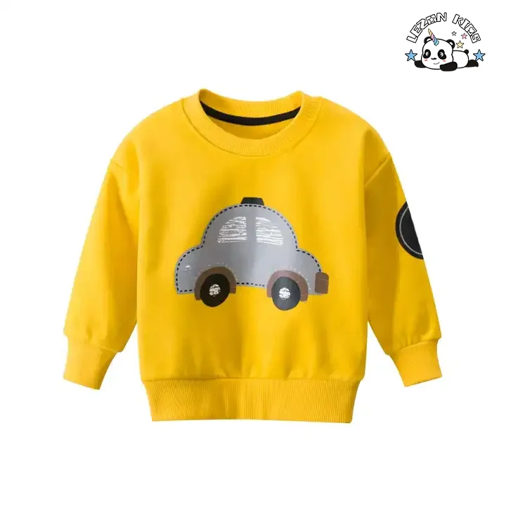 LEZONKIDS - OEM Customizable Spring Autumn Boys Clothing Set Long Sleeve Fleece Boys Clothing Set Baby Boy Clothes
